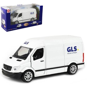 Auto přeprava zásilek GLS 12cm kovová dodávka zpětný chod