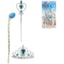 KARNEVAL Ledová princezna set s copem 4ks *KARNEVALOVÝ DOPLNĚK*