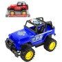 Auto terénní off-road policie 22cm velká kola na setrvačník 2 barvy plast