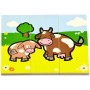 DŘEVO Puzzle 18 ks ZVÍŘÁTKA *DŘEVĚNÉ HRAČKY*