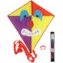 Drak létající Klaun nylonový barevný 78x88cm v látkovém sáčku