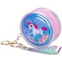 Kabelka unicorn mini kulatá holografická s jednorožcem přívěsek na klíče