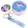 Kabelka unicorn mini kulatá holografická s jednorožcem přívěsek na klíče