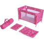 Postýlka pro panenku miminko 53x32x32cm v tašce konstrukce plastová + kov