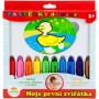 Pastelky do vany moje první zvířátka set 10ks s houbičkou smývatelné