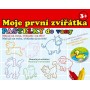 Pastelky do vany moje první zvířátka set 10ks s houbičkou smývatelné