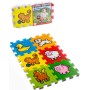 Měkké bloky Zvířátka 6ks pěnový koberec baby vkládací puzzle podložka na zem Moje první zvířátka
