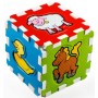 Měkké bloky Zvířátka 6ks pěnový koberec baby vkládací puzzle podložka na zem Moje první zvířátka