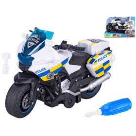 Motorka policejní šroubovací motocykl na setrvačník montážní set s nástroji
