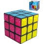 Hra Hlavolam (Rubikova) magická kostka 10cm metalická třpytivá 3x3x3