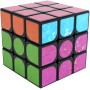 Hra Hlavolam (Rubikova) magická kostka 10cm metalická třpytivá 3x3x3