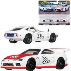 MATTEL HOT WHEELS Prémiový angličák set 2 auta Ford + Toyota kov
