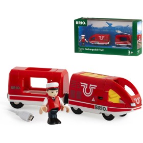 BRIO Vláček elektrická vlaková souprava s figurkou na dobíjecí baterie USB