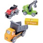 HAPE DŘEVO Vláček technická vozidla baby set 4ks na magnet