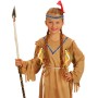 KARNEVAL Šaty Indiánka s čelenkou vel. S (110-120cm) 4-6 let *KOSTÝM*