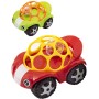 Auto 11cm baby autíčko s chrastící kuličkou s očima 2 barvy pro miminko