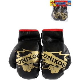 Rukavice boxerské dětské černé s grafikou set 1 pár v sáčku