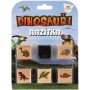 DŘEVO Razítka 3cm dřevěná 5+1 s poduškou Dinosauři na kartě