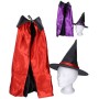 KARNEVAL Klobouk čarodějnický set s pláštěm 2 barvy *KARNEVALOVÝ DOPLNĚK*