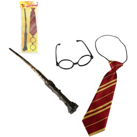 KARNEVAL Kouzelník set hůlka + brýle + kravata *KARNEVALOVÝ DOPLNĚK*