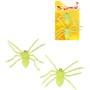 Pavouk 14cm halloween dekorace svítící ve tmě fosforeskuje set 2ks