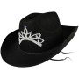 KARNEVAL Klobouk černý kovbojský dámský *KARNEVALOVÝ DOPLNĚK*
