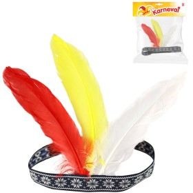 KARNEVAL Čelenka indiánská s peřím *KARNEVALOVÝ DOPLNĚK*