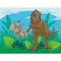 DINO DŘEVO Kubus Jurský svět set 12ks obrázkové kostky *DŘEVĚNÉ HRAČKY*