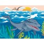 DINO DŘEVO Kubus Jurský svět set 12ks obrázkové kostky *DŘEVĚNÉ HRAČKY*