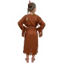 KARNEVAL Šaty Indiánka s čelenkou vel. M (117-128 cm) 6-8 let *KOSTÝM*