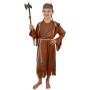 KARNEVAL Šaty Indiánka s čelenkou vel. M (117-128 cm) 6-8 let *KOSTÝM*