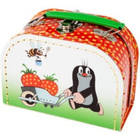 KAZETO Kufřík dětský KRTEK (Krteček) a jahoda mini 16cm