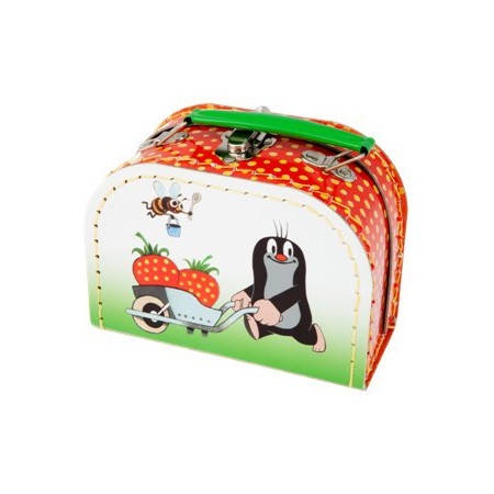 KAZETO Kufřík dětský KRTEK (Krteček) a jahoda mini 16cm