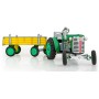 KOVAP Traktor Zetor retro model 1:25 plechový Zelený na klíček Kov 0395