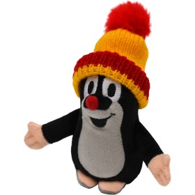 MORAVSKÁ ÚSTŘEDNA Krtek (Krteček) 12cm červeno-žlutý kulich PLYŠ