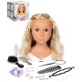 SMOBY Česací hlava My Beauty blondýnka kadeřnický set s doplňky