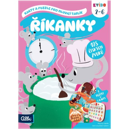 ALBI KVÍDO Říkanky Karty a puzzle pro Mluvicí tablík (rozšíření)