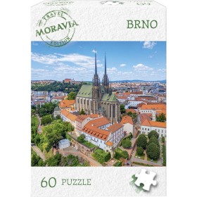 DINO Puzzle Travel Moravia Brno 60 dílků 24x22cm skládačka