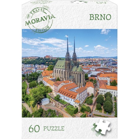 DINO Puzzle Travel Moravia Brno 60 dílků 24x22cm skládačka