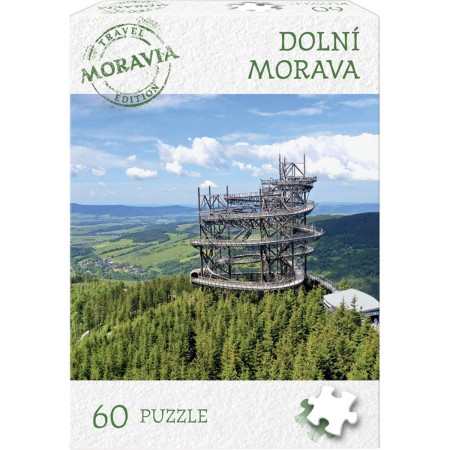 DINO Puzzle Travel Moravia Dolní Morava 60 dílků 24x22cm skládačka