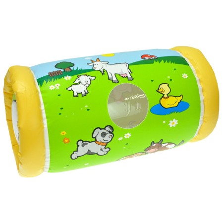 Válec na lezení ZVÍŘÁTKA s rolničkou pro miminko