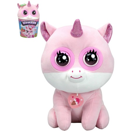 PLYŠ Winksies Strawberry jednorožec mrkající interaktivní na baterie Zvuk