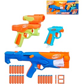 HASBRO NERF N Series Gear Up Pack set 3 blastery + 18 šipek N1