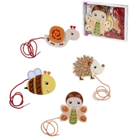 EICHHORN DŘEVO Zvířátka vyšívací 4ks s doplňky *DŘEVENÉ HRAČKY*