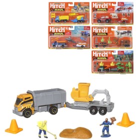 MATTEL Matchbox Hitch & Haul auto přepravní s přívěsem a doplňky 8 druhů