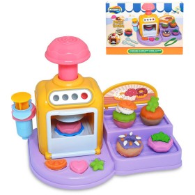 MODELO Pečící trouba kreativní set dortíky modelína s nástroji