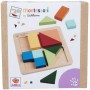 EICHHORN DŘEVO Montessori čtverce puzzle baby vkládačka na desce