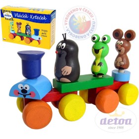 DETOA Vláček Krteček  * DŘEVĚNÉ HRAČKY *