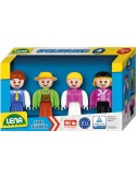 LENA Baby Truxx zelená sada figurek 8cm 4ks v krabici plast