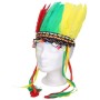 KARNEVAL Indián barevná čelenka 5 barev *KARNEVALOVÝ DOPLNĚK*